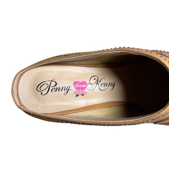 Penny Loves Kenny Stella Boot Rhinestones Pointed Toe Slip On Western - Picture 8 of 8